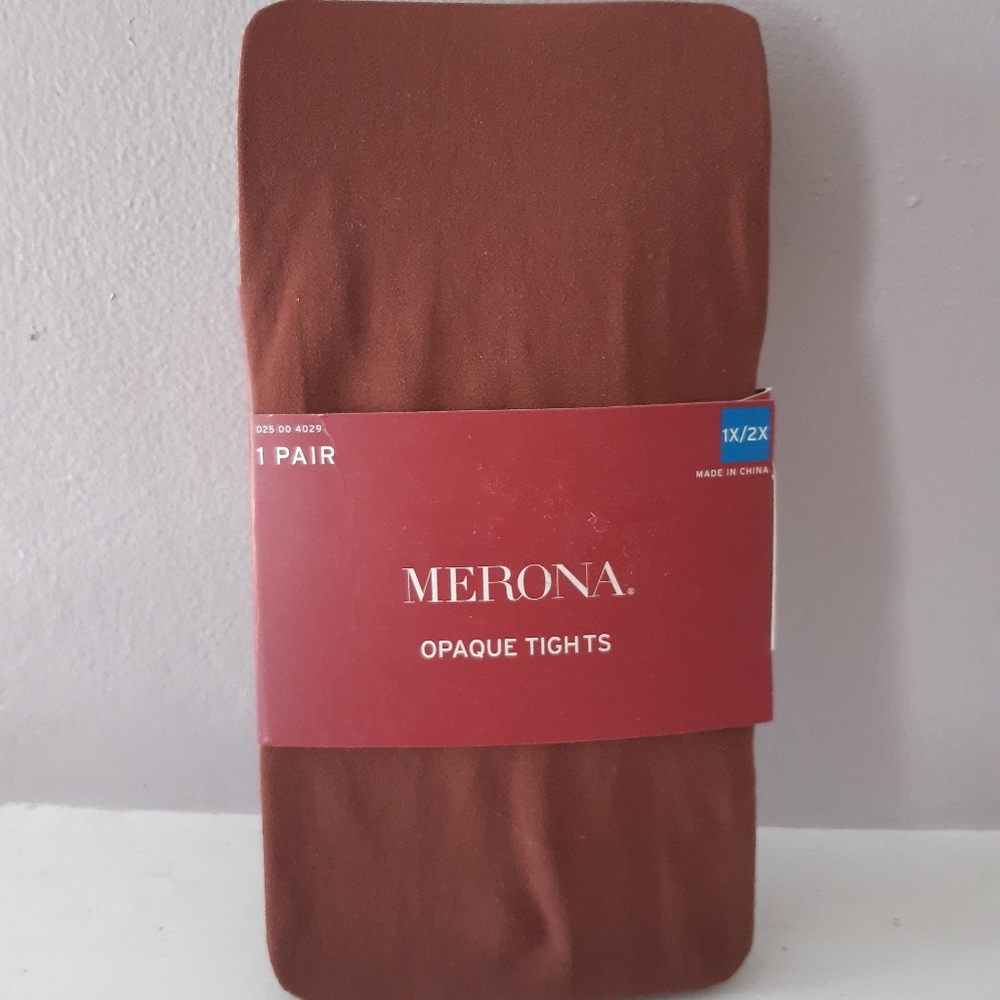 Brand new burnt orange opaque tights